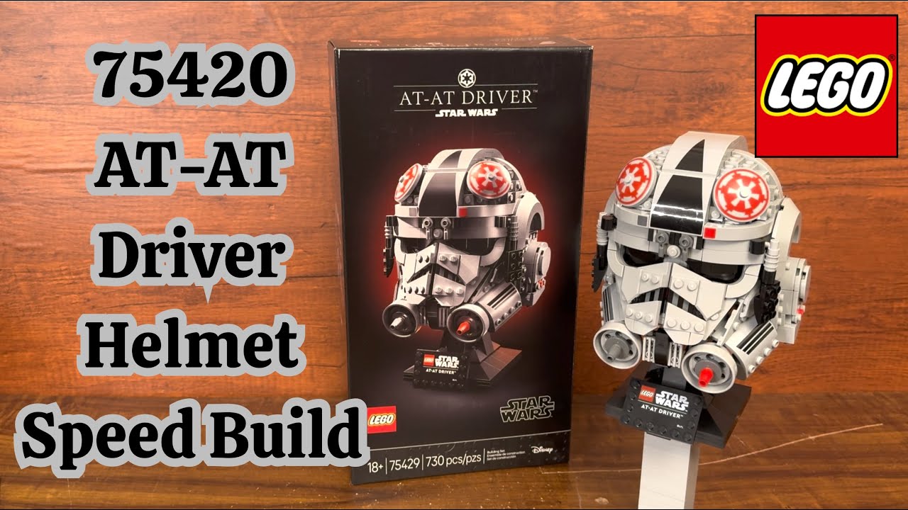 LEGO Star Wars 75429 AT - AT Driver Helmet Collection Time-lapse Speed Build Empire Strikes Back
