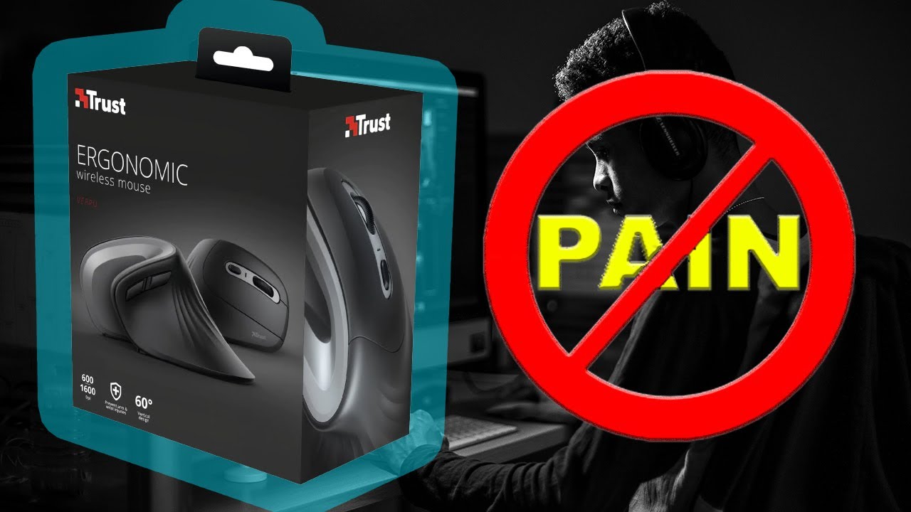 Trust Verro - Soarece ergonomic la 100 RON