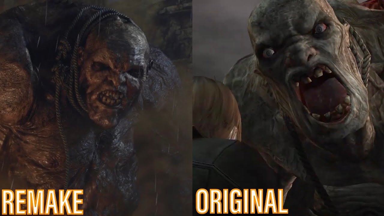 Resident Evil 4 Remake Troll Scene Comparison - RE4 Original VS. RE4 Remake