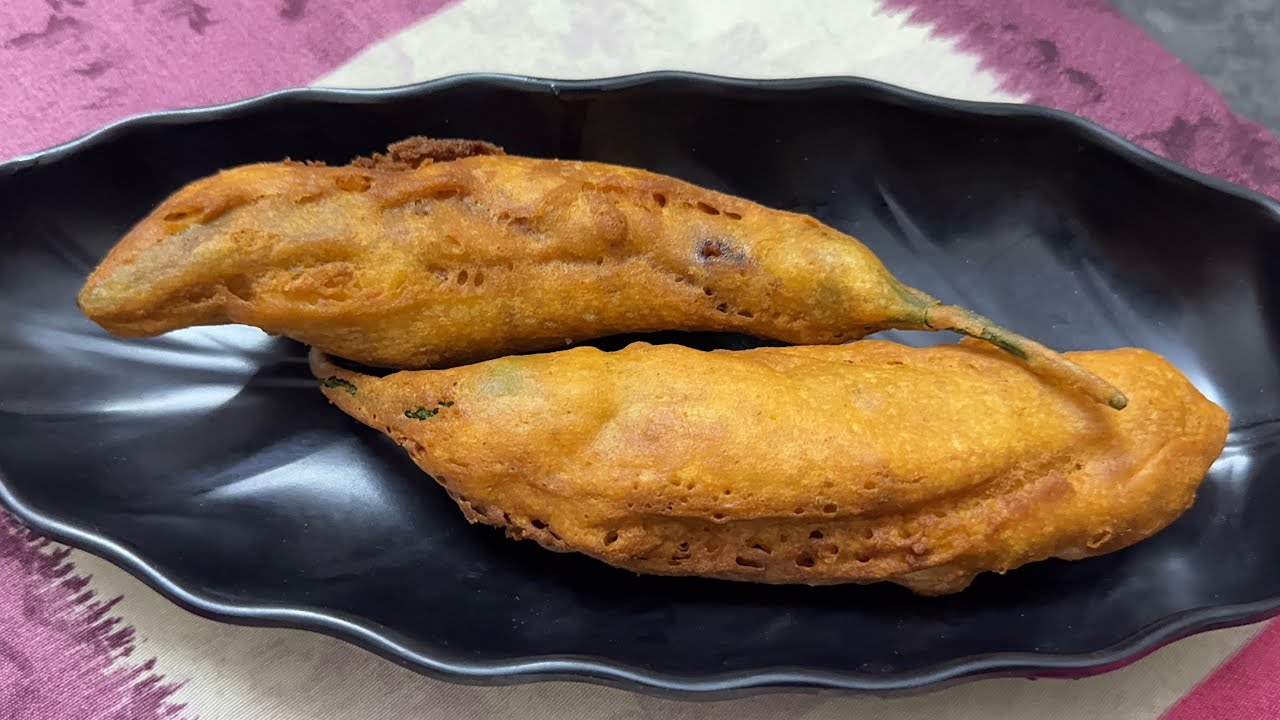 మిరపకాయ బజ్జీ Perfectగా బండిమీద టేస్ట్ రావాలంటే పిండి ఇలా కలిపి వేయండి😉 Mirchi Bajji Recipe