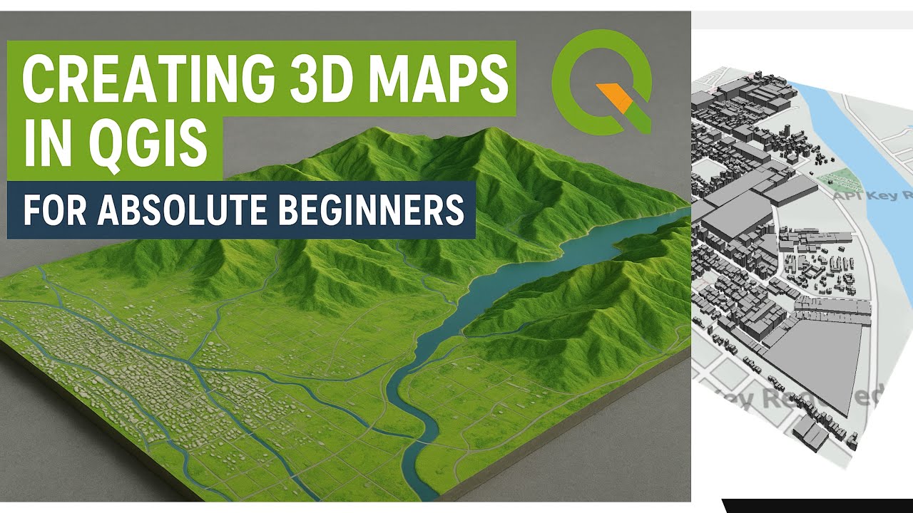 How to create 3D Maps in QGIS for Absolute Beginners | 2025