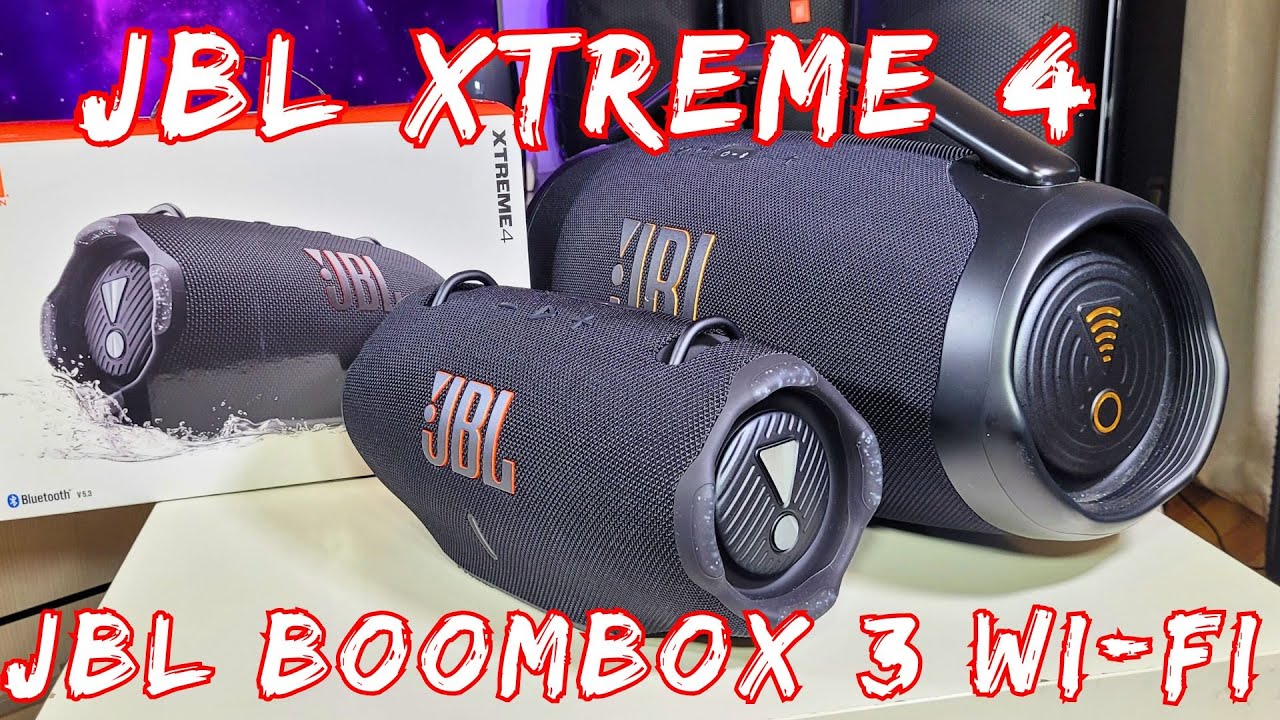 Сравнительный обзор и тест звучания JBL Xtreme 4 и JBL Boombox 3 Wi-Fi.