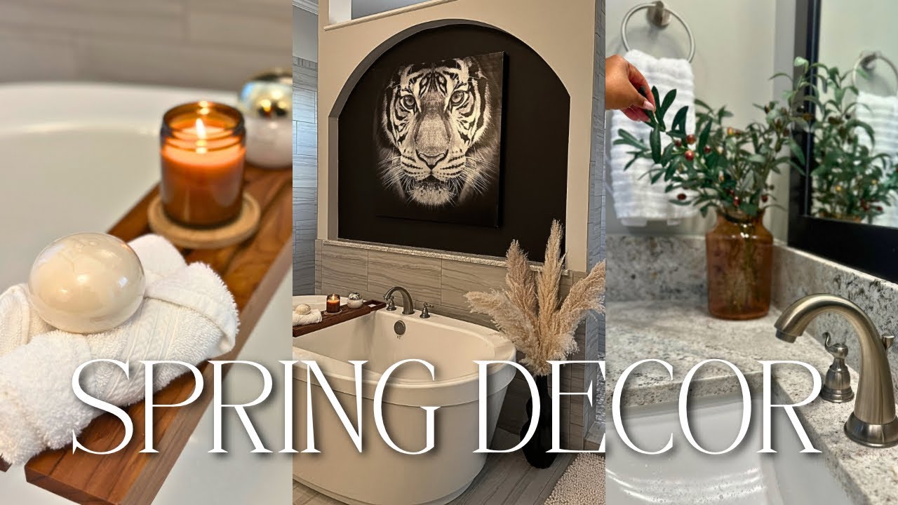 Spring Bathroom Decorate With Me 2026 | Warm Neutral Refresh