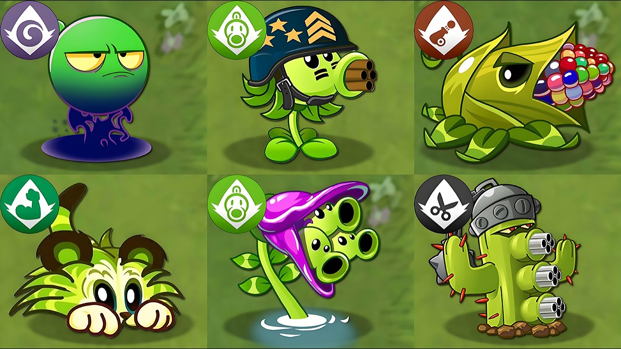 All GREEN Premium Plants Power-Up! vs PvZ 2 All Final Boss - PvZ 2 Mod Final Boss