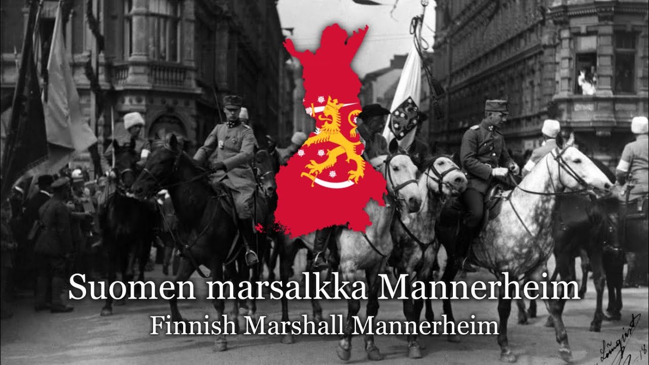 Marsalkka Mannerheim (Marshall Mannerheim) - Finnish patriotic song - Lyrics