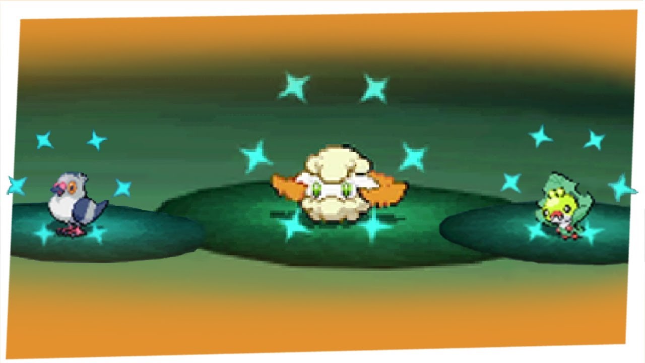 Live Shiny Cottonee after 3,915 REs in Black! + Shiny Pidove and Sewaddle [DTQ #2]
