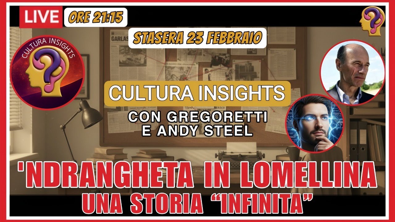 LIVE 23.02.2026 - ore 21:15 CULTURA INSIGHTS, MARCO GREGORETTI E ANDY STEEL