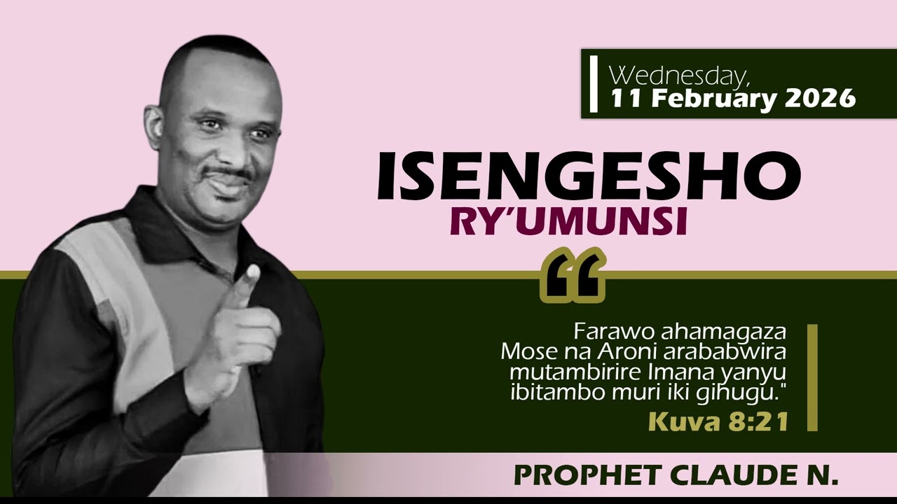 11.02.2026 | ISENGESHO RY'UMUNSI | PROPHET CLAUDE NDAHIMANA #Amasengesho #Kristo #rwandagospel