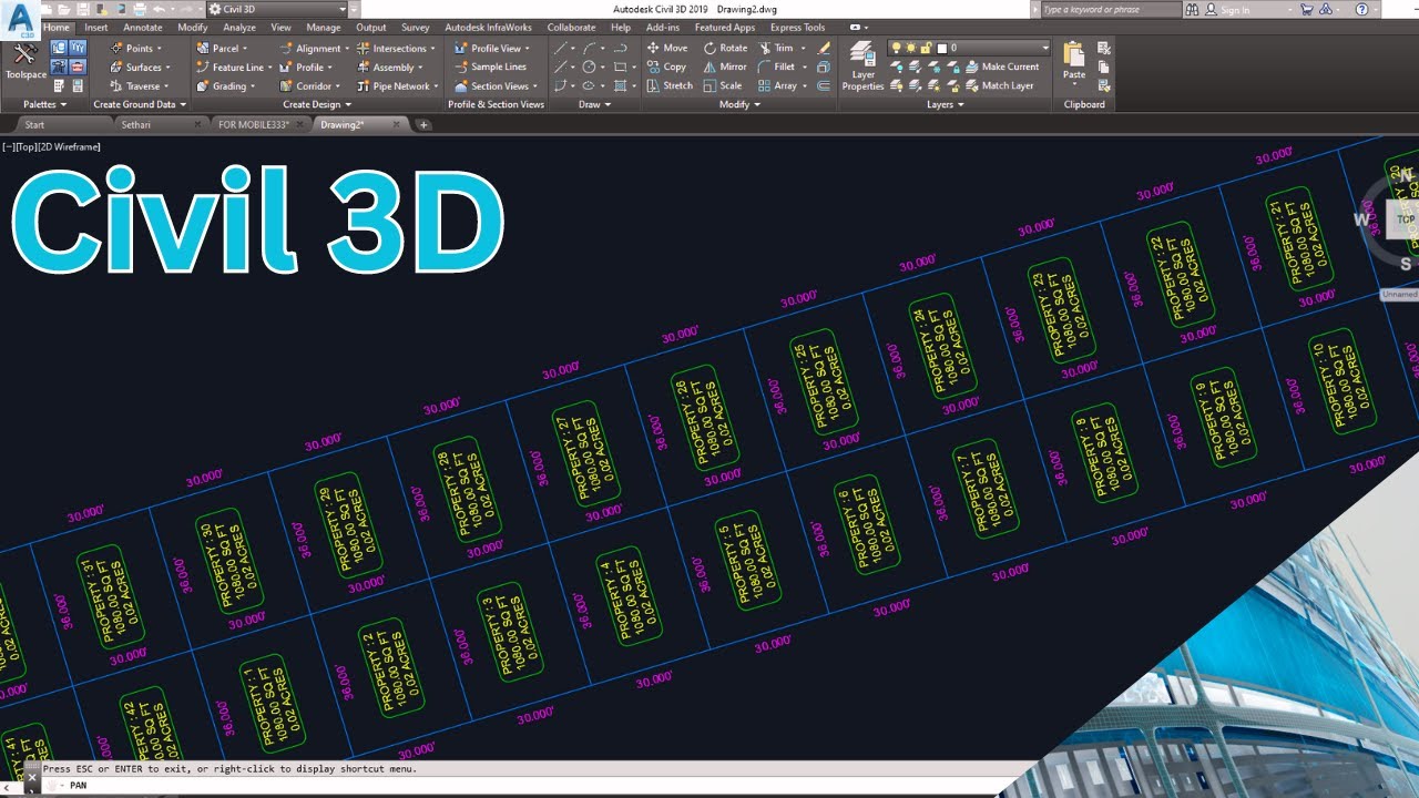 🎯Controlling Parcel Area allots Labeling With Angle In Civil 3D