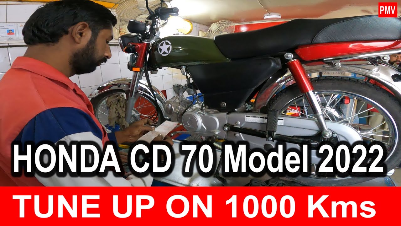 TUNE UP ON 1000 Kms HONDA CD 70 MODEL 2022