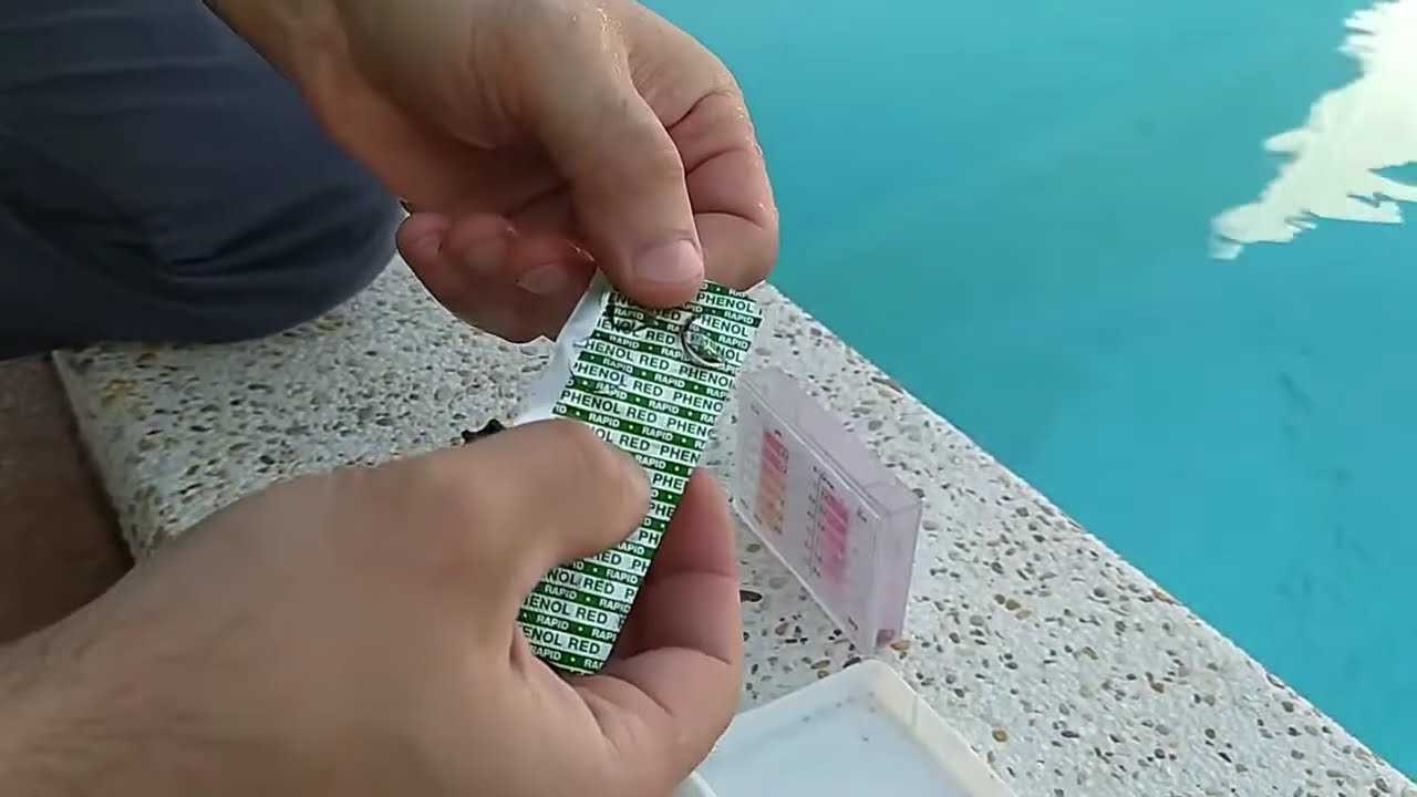 Как померить уровень Ph и хлора в бассейне ручным тестером и