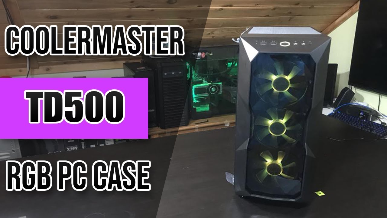 CoolerMaster MasterBox TD500 Mid-Tower ATX RGB Gaming Computer Case Unboxing & Review