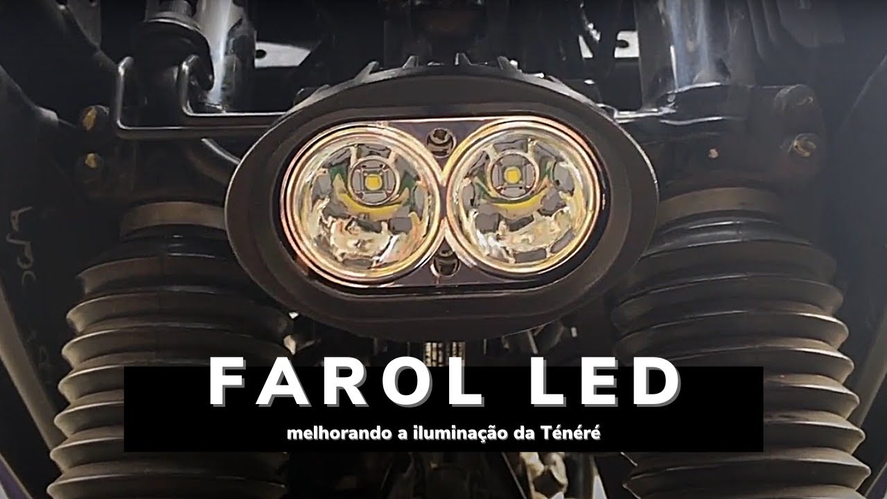 Tenere 250 | Farol Auxiliar de Led na Tenere 250