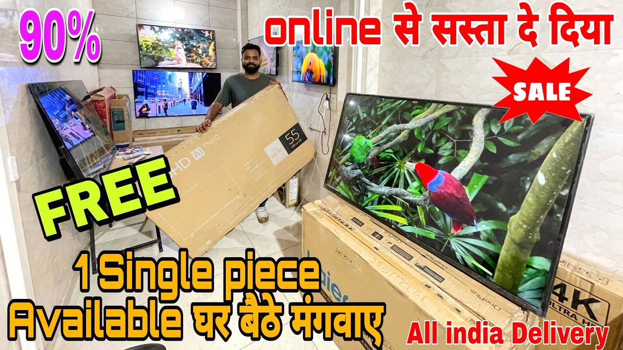 Cheapest Branded Smart 4K Led TV Upto 99%  Off Tempered Glass Panel  With yaifetime Warranty