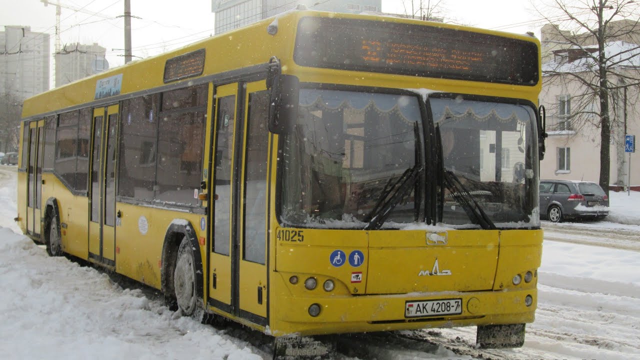 Поездка в автобусе модели МАЗ-103.465,г/№ АК 4208-7,марш.52