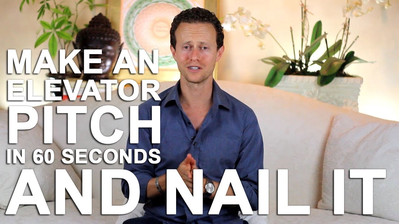 Elevator Pitch - Do your elevator pitch in 60 seconds and nail it!