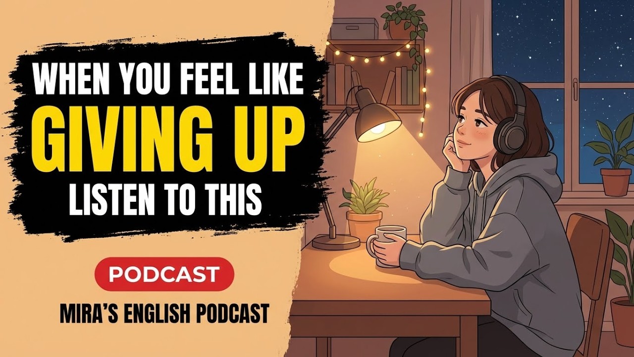 When You Feel Like Giving Up, Listen To This | Mira’s English Podcast