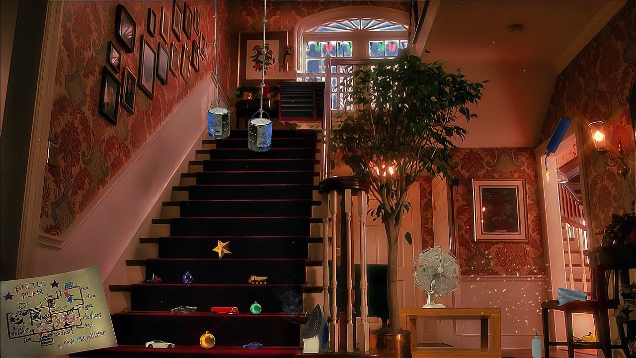 Home Alone Ambience ASMR 🎅 Gentle Fan, Clock Sounds, Christmas Ornaments, Trinkets & Crinkle Sounds