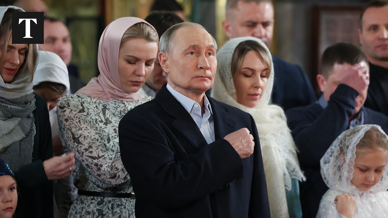 LIVE: President Putin Attends Orthodox Christmas Service