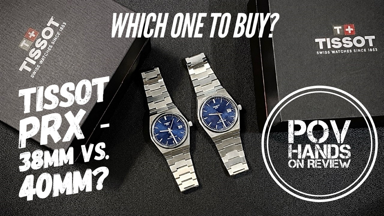 Tissot PRX 38mm vs  40mm Hands-On Review! 38mm Titanium vs 40mm Stainless Steel - Which one to buy?!