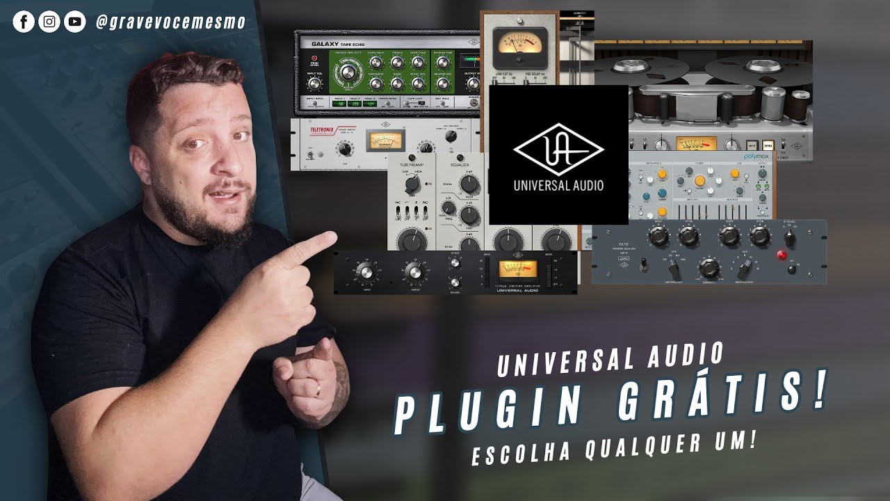 🚨UAD Plugin Gr&aacute;tis - Escolha o seu DE GRA&Ccedil;A!