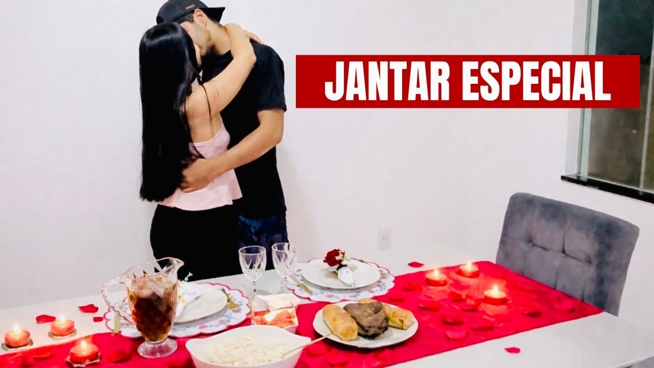 PREPAREI UM JANTAR ESPECIAL PRO MEU MARIDO + SOBREMESA DELICIOSA 
