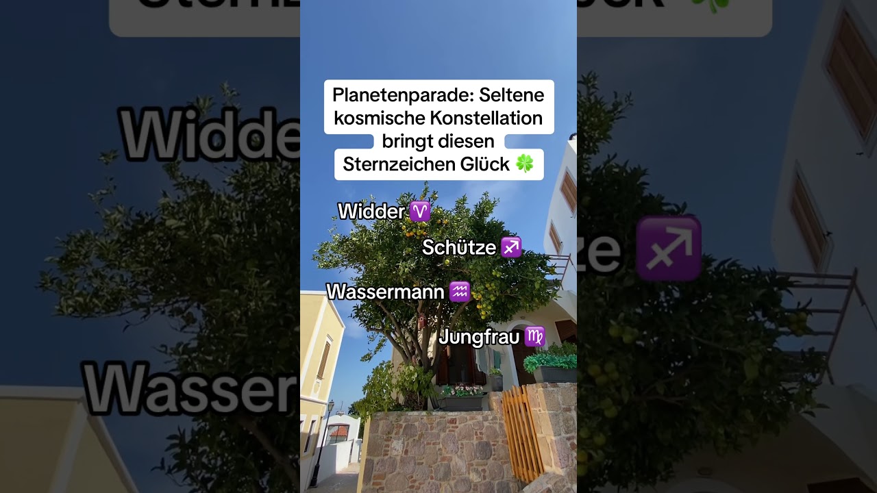 Planetenparade: Seltene kosmische Konstellation bringt diesen Sternzeichen Gl&uuml;ck 🍀 #sternzeichen