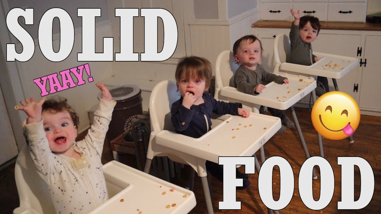 QUADRUPLETS EAT SOLID FOOD! | HALLOWEEN PARTY! | FAKE EGG EXPERIMENT RESULTS! | LARGE FAMILY VLOG