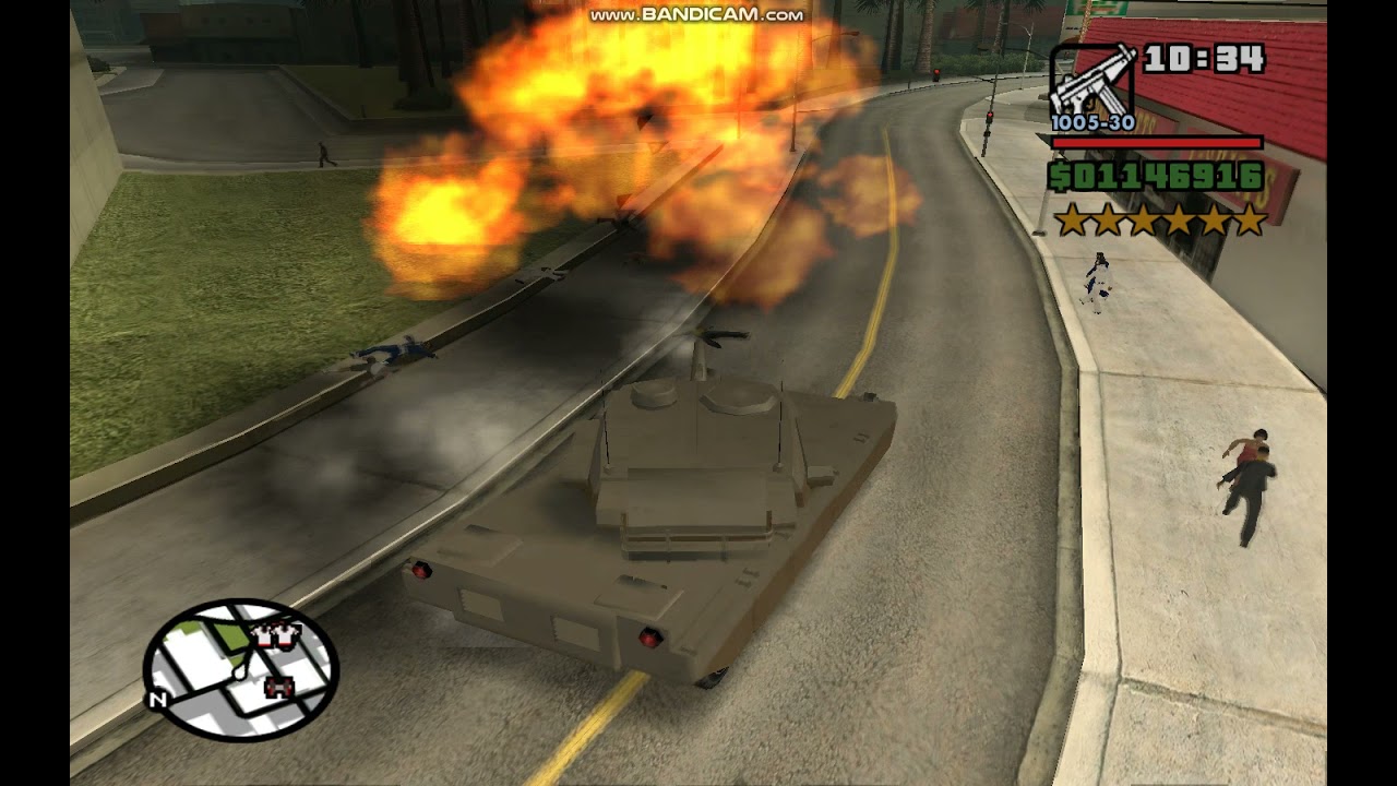 GTA San Andreas - Tank Rampage + Failed Return To Los Santos