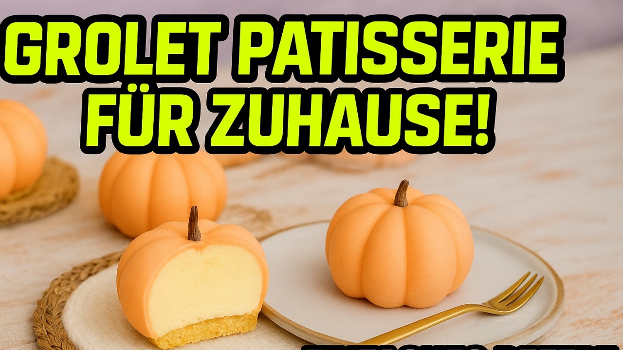 EASY P&Acirc;TISSERIE: K&uuml;rbis Mousse T&ouml;rtchen (Grolet-Style) | Einfaches Rezept