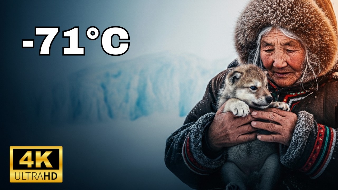 -71°C Arctic Wolf Pup Rescue | Elderly Woman Bravely Saves Dying Fox ❄️🦊