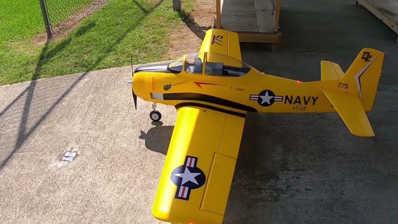 E-Flite Carbon-Z T-28 Trojan First Flight