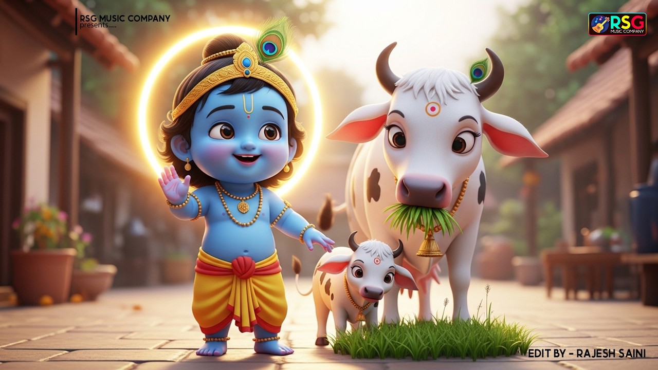 छोटी छोटी गैया छोटे छोटे ग्वाल। Choti Choti Gaiya Chote Chote Gwal। #kanha #krishna #krishnabhajan