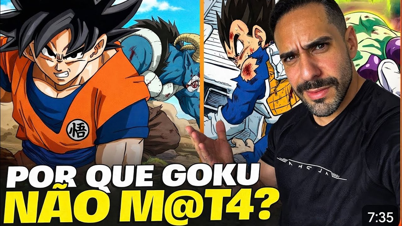 PETER AFIRMA GOKU NUNCA MATOU UM INIMIGO 