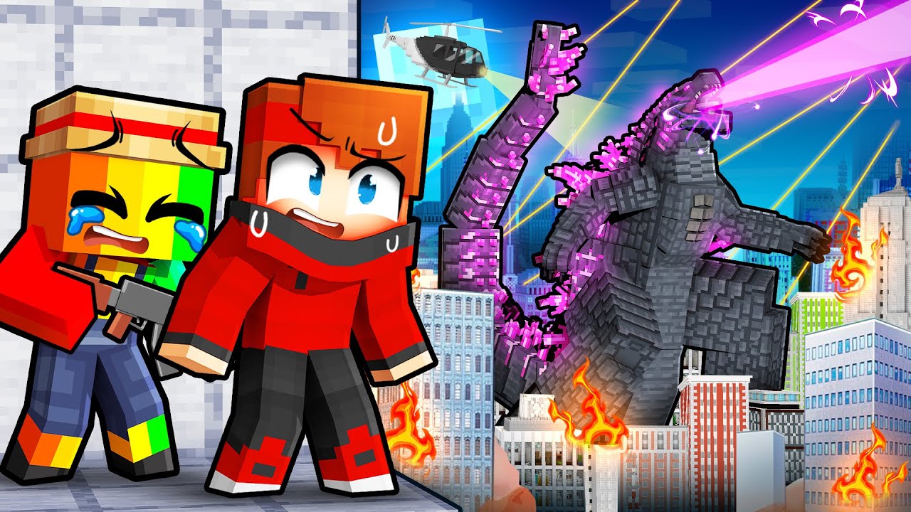 Godzilla DÉTRUIT notre Ville sur Minecraft !