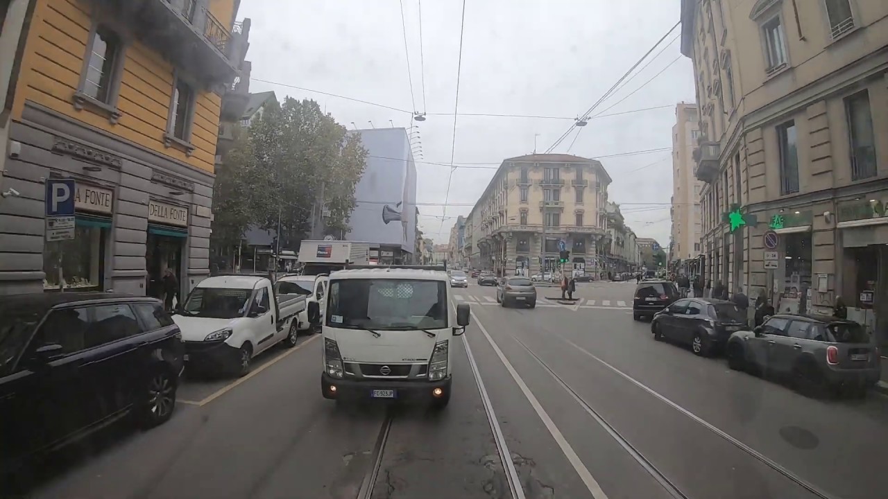 [Tram Cab Ride] Linea 16 di tranviaria di Milano / San Siro Stadio ➡ Crocetta
