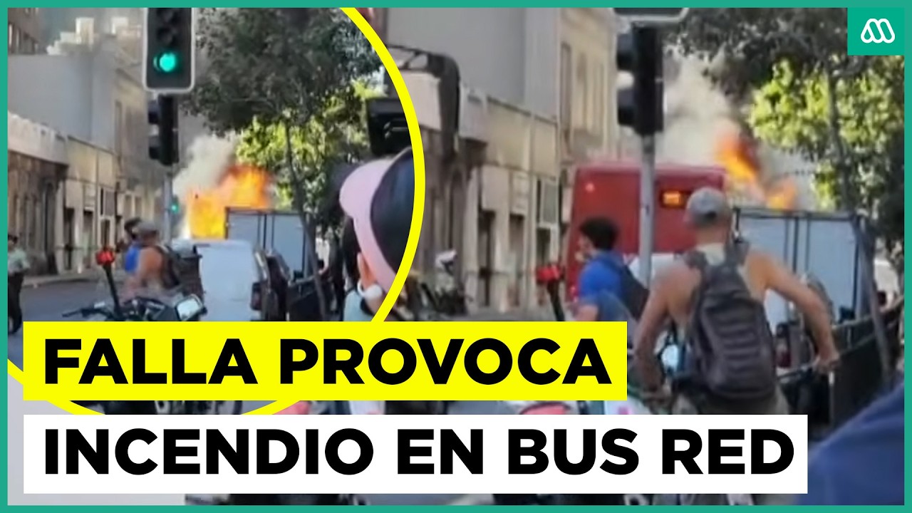 Falla técnica provocó incendio de Bus RED