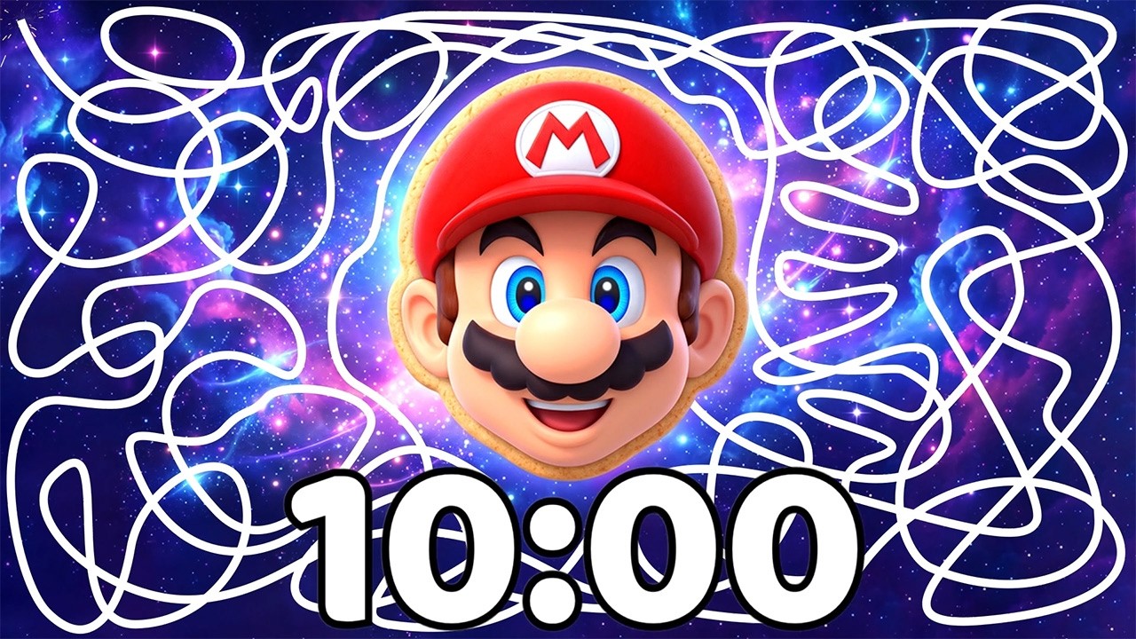 10 Minute Timer 💥 | Super Mario Galaxy Cookie Timer Bomb | Explosive Countdown Surprise!
