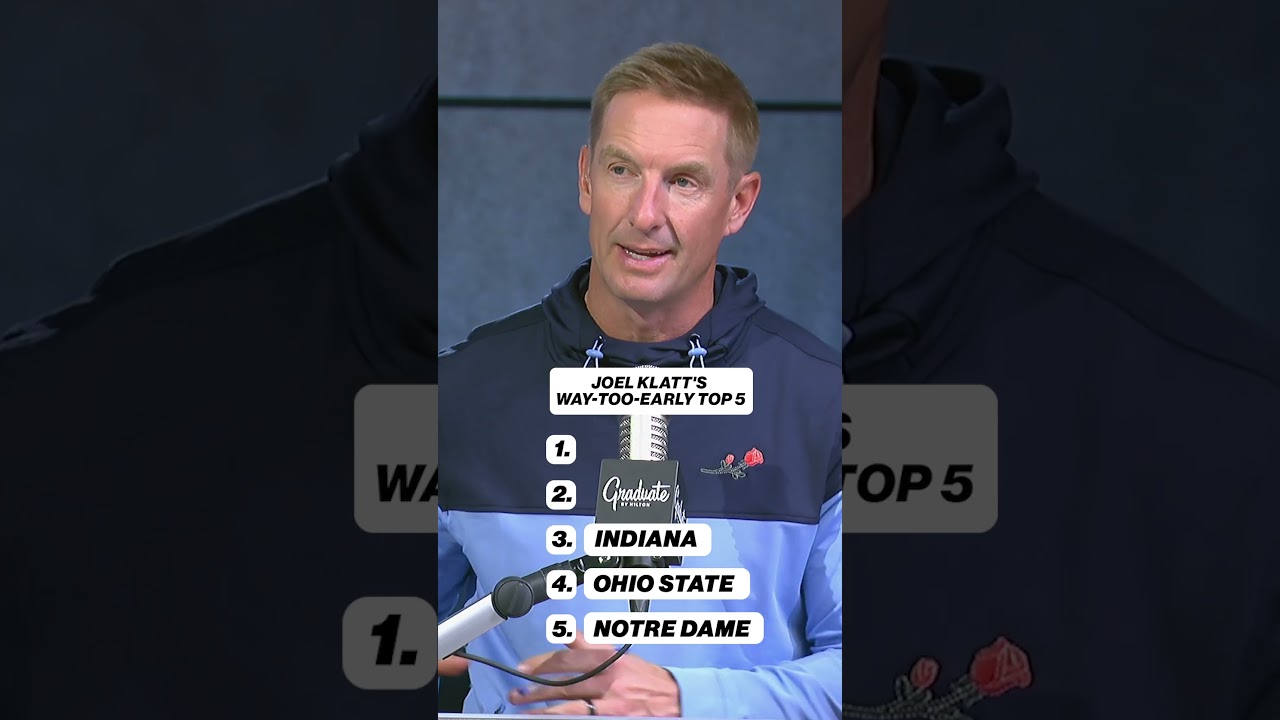 Joel Klatt's way-too-early top 5 of 2026 👀 #football #cfb