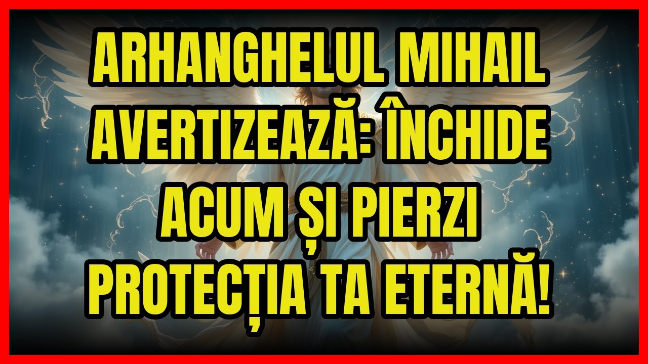 💀 ARHANGHELUL MIHAIL AVERTIZEAZĂ: ÎNCHIDE ACUM ȘI PIERZI PROTECȚIA TA ETERNĂ!