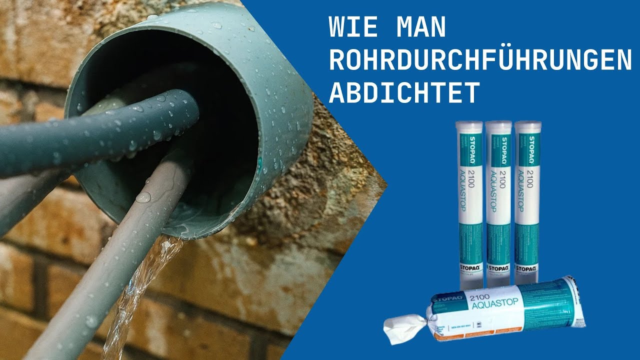 Wie man Rohrdurchführungen abdichtet | Zuverlässiges Abdichtungssystem
