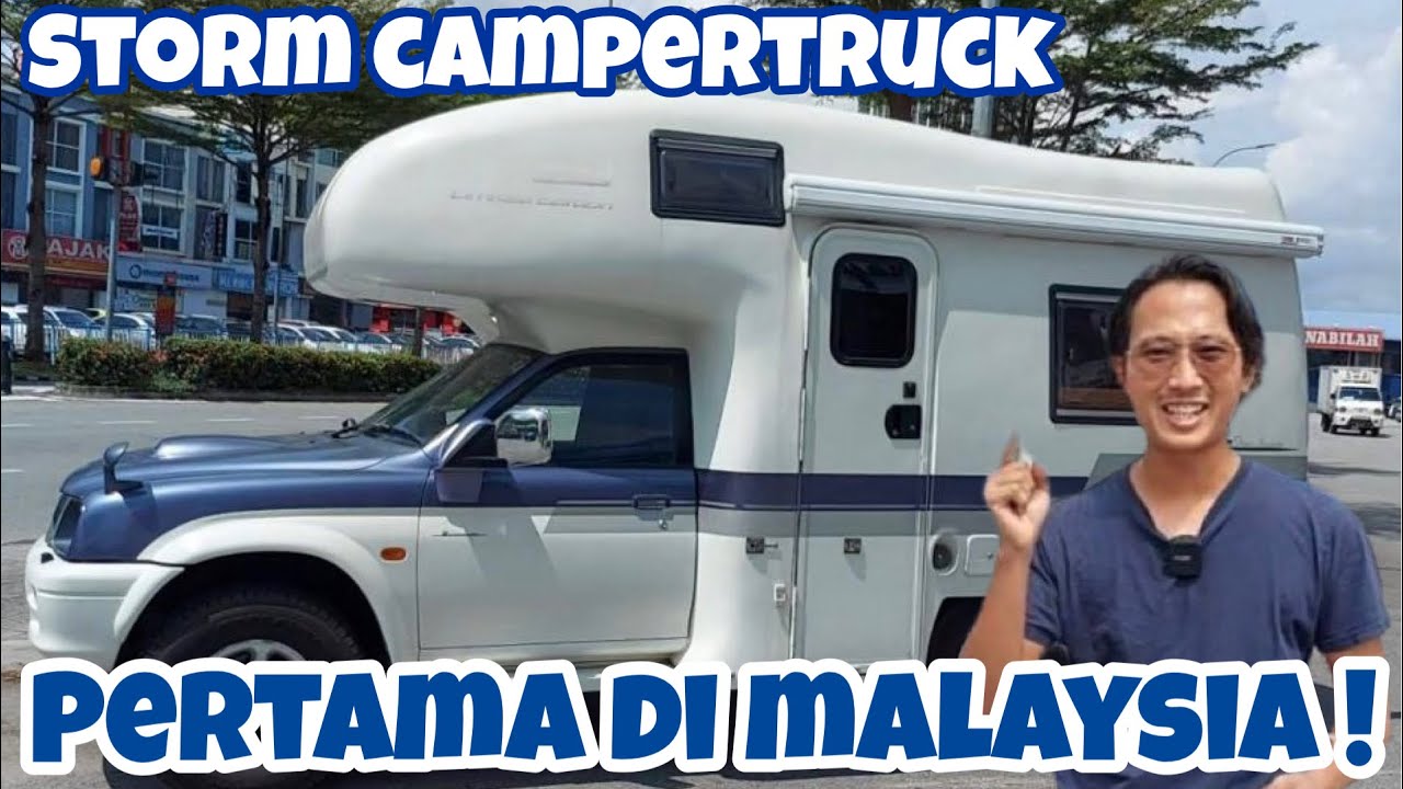 Camper Truck 4x4 Motorhome [Mitsubishi Storm] Lasak, Luas dan Selesa! lengkap toilet shower& Bunkbed