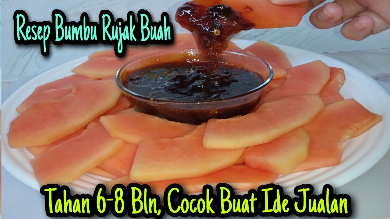 Resep BUMBU RUJAK Dijamin Enak Banget⁉️Simpel Dan Mudah, Tahan Lama Cocok Buat Ide Jualan‼️
