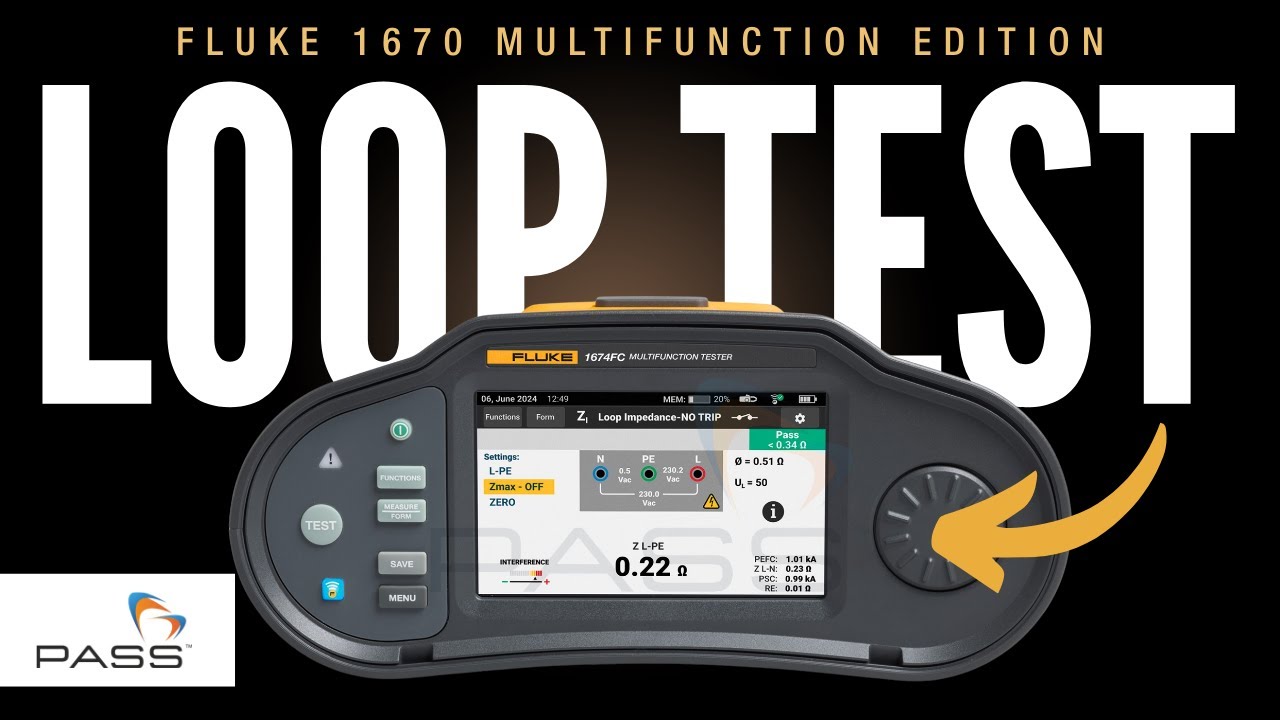 How to Perform a Loop Test | Fluke 1674FC Multifunction Tester!