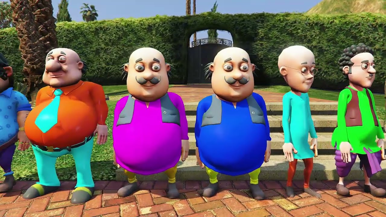 Motu Patlu Playing Hide And Seek With Pink Chingam Sir In Gta 5