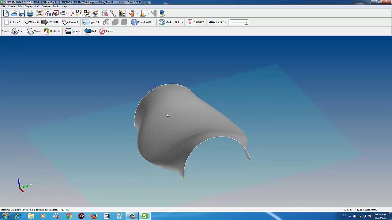 Tutoriales SURFCAM 1interfase de trabajo