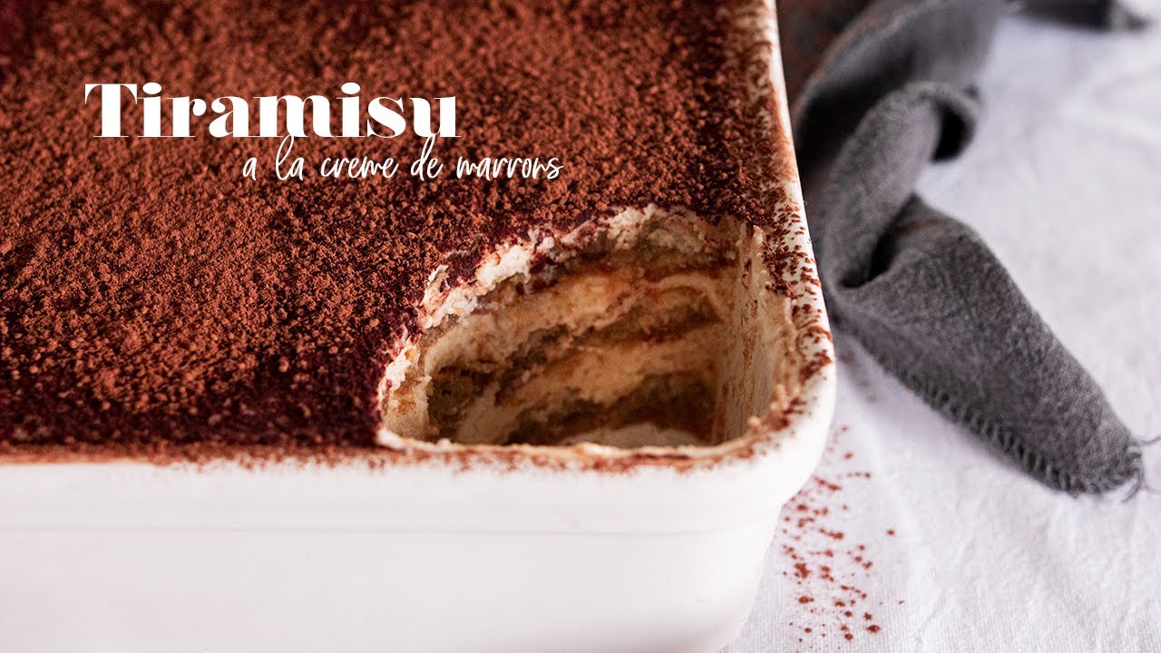 Tiramisu à la crème de marrons l Sans oeufs