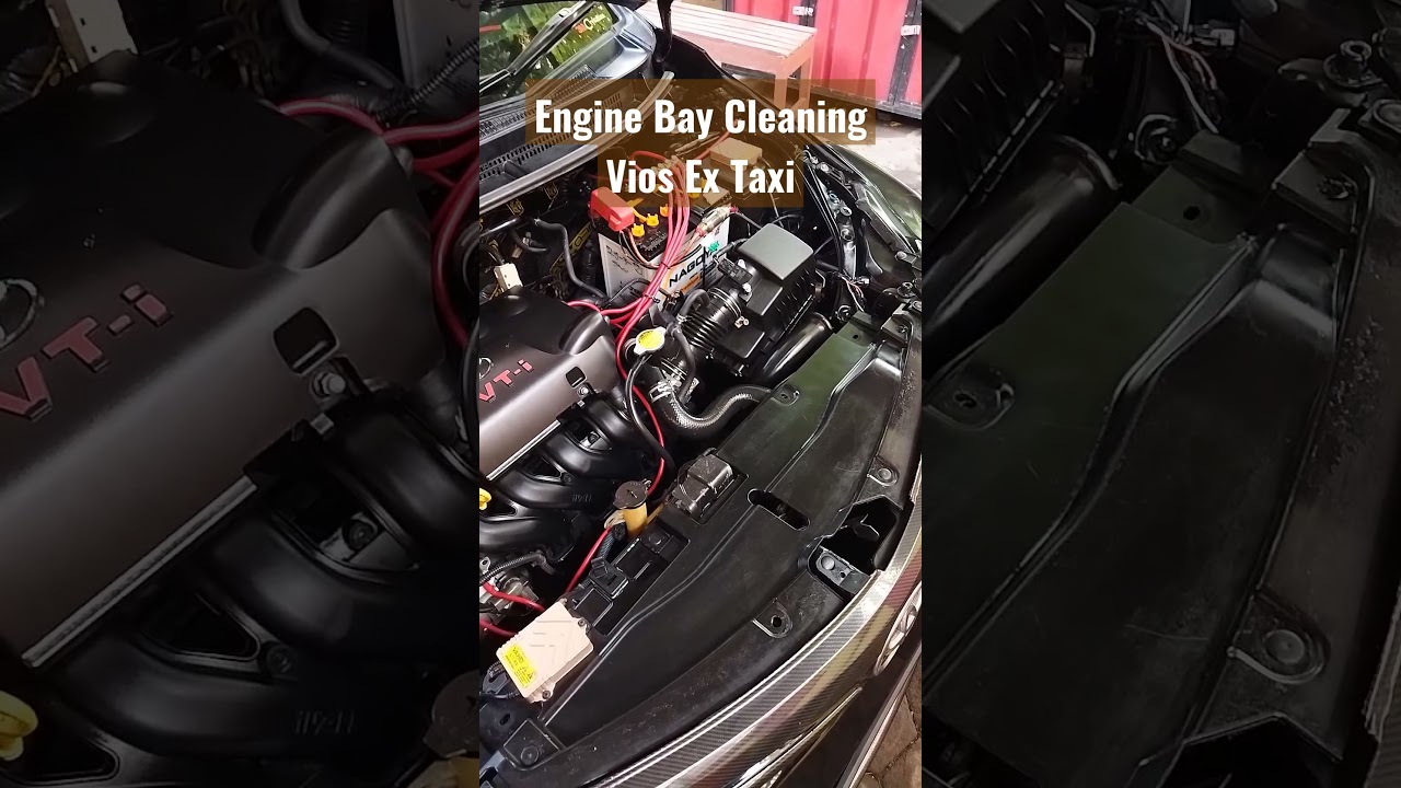 Engine Bay Cleaning Vios ex taxi #shorts #vios #vioslimogen2 #vioslimo