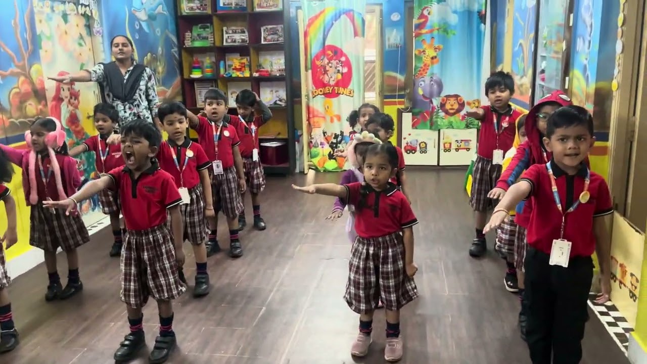 Morning assembly by Kiyansh LKG, Thought of the day by Vihaan LKG