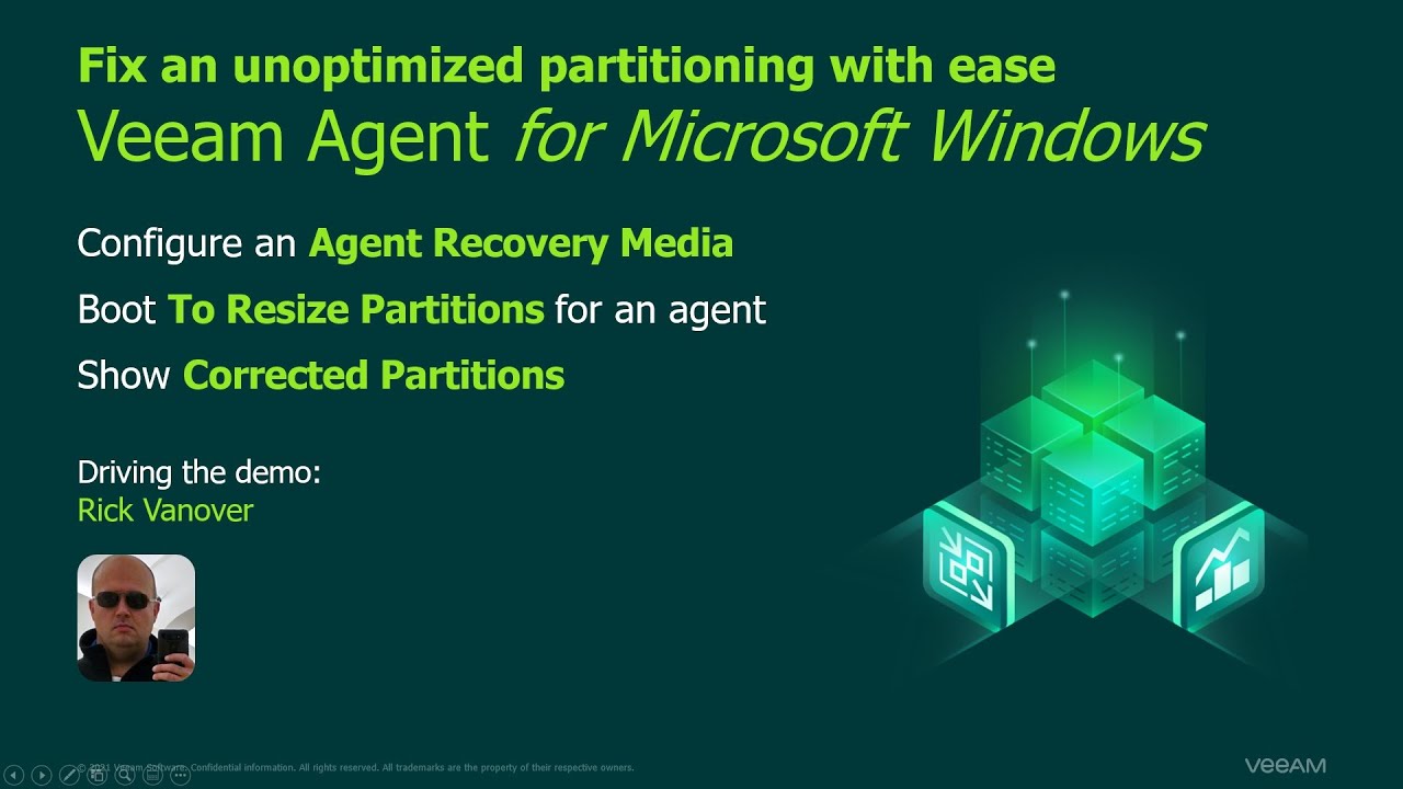 Veeam Agent for Windows used to fix partitions